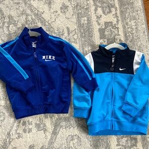 2 Nike zip ups. Toddler 18M. Both in great condition, perfect for Spring